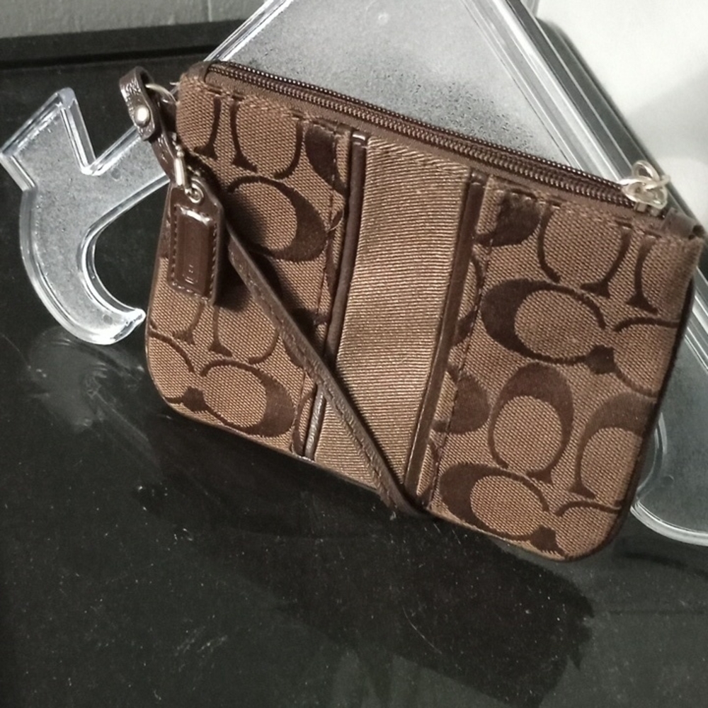 Coach Signature Wristlet
